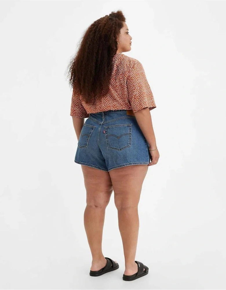 Plus 80s Bermuda Mom Shorts