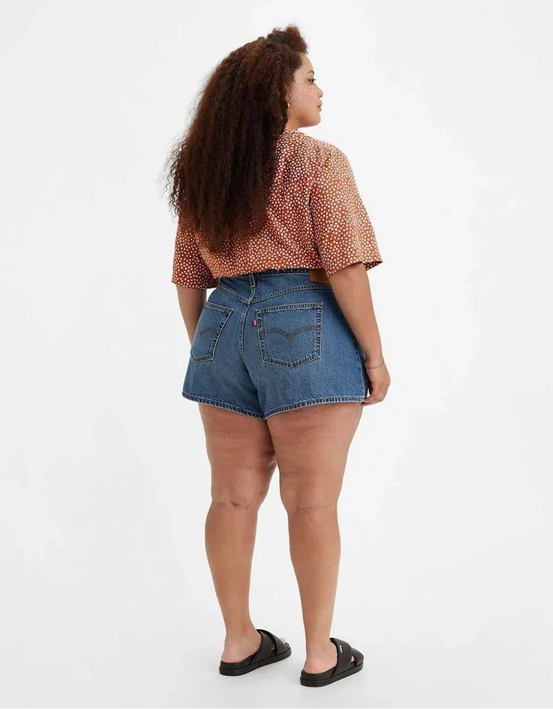 Plus 80s Bermuda Mom Shorts