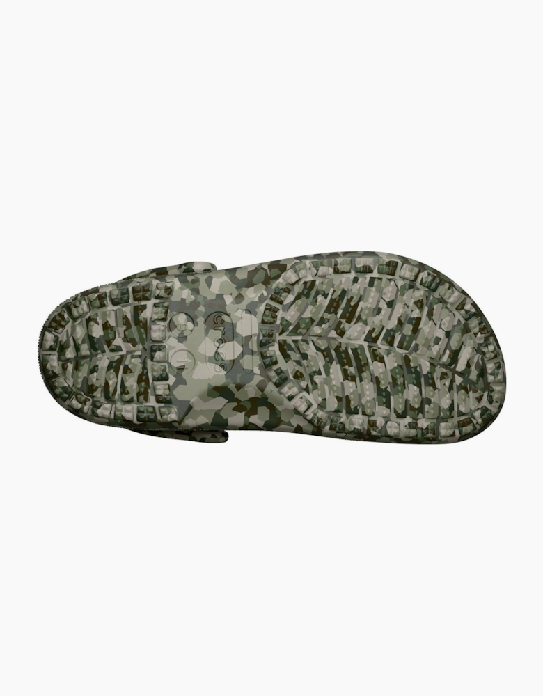 Crocs Classic Confetti EVA Men's Army Green Clogs