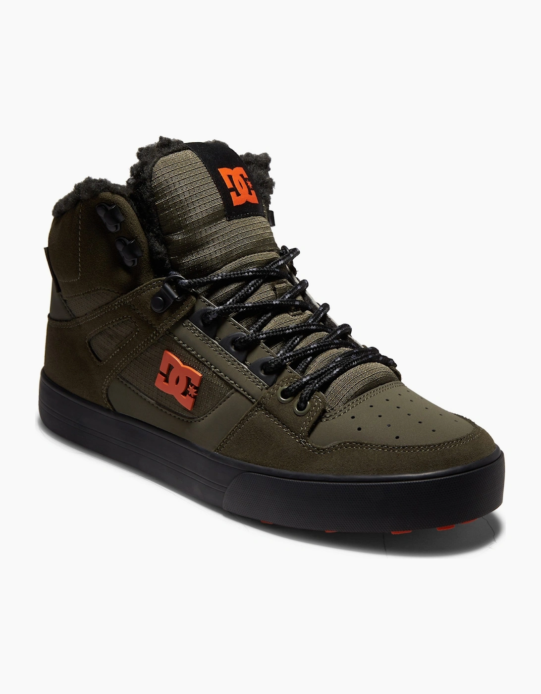 DC Shoes Mens Pure High Top Leather Trainers