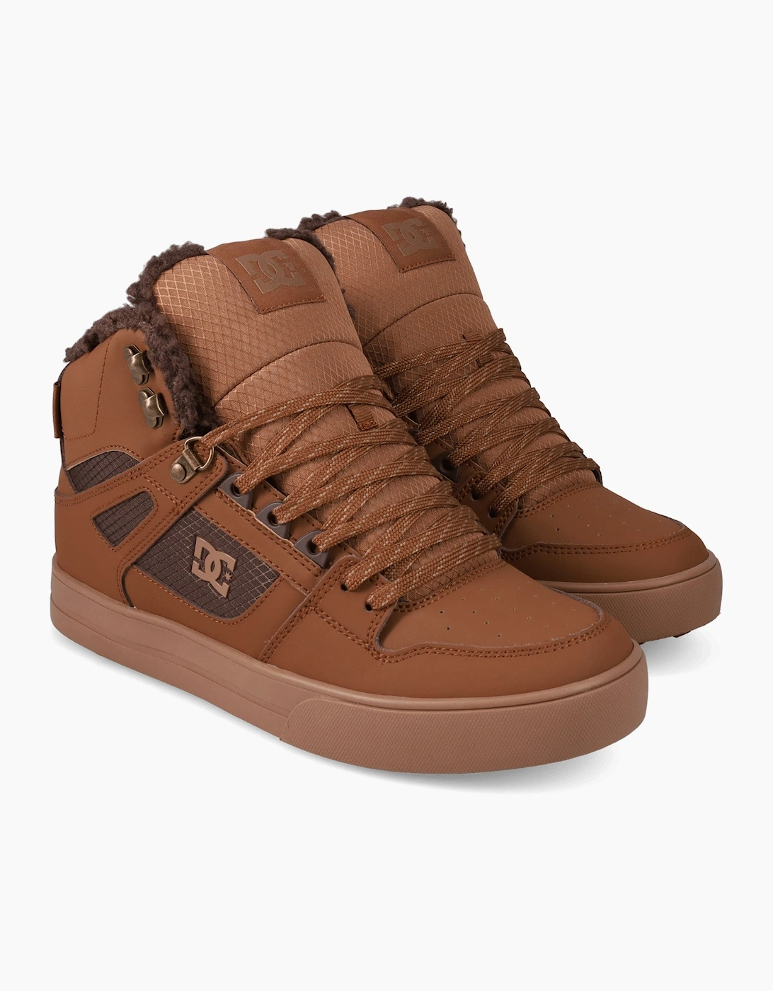 DC Shoes Mens Pure High Top Leather Trainers