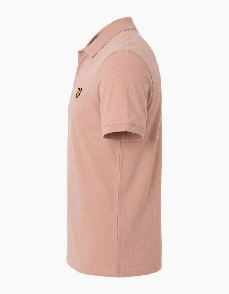Lyle & Scott Plain Polo Shirt Pink Grapefruit