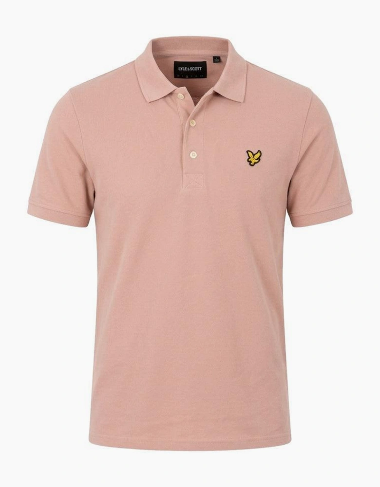 Lyle & Scott Plain Polo Shirt Pink Grapefruit