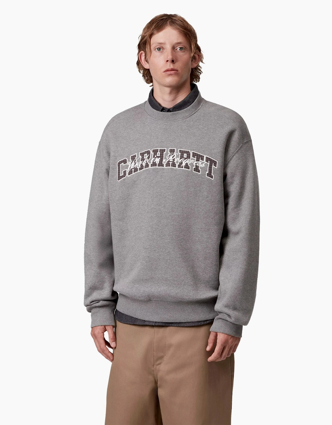 Carhartt WIP Big School Sweatshirt Dark Grey Heather