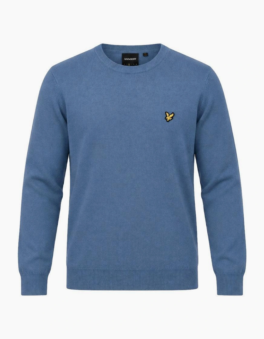 Lyle & Scott Cotton Merino Crew Neck Jumper Power Blue