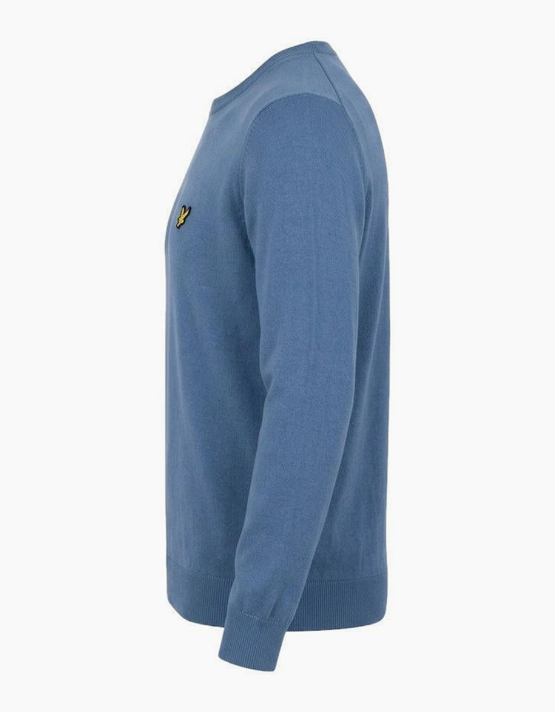 Lyle & Scott Cotton Merino Crew Neck Jumper Power Blue