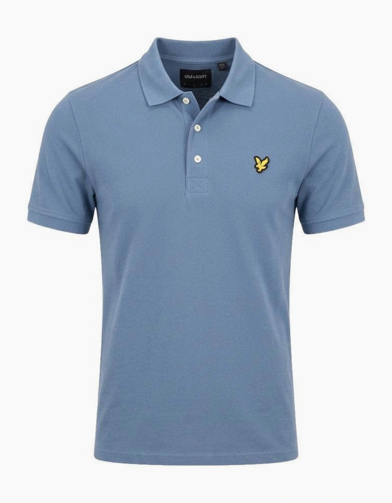 Lyle & Scott Plain Polo Shirt Power Blue