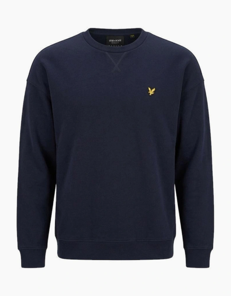 Lyle & Scott Heavyweight Crew Neck Sweatshirt Dark Navy