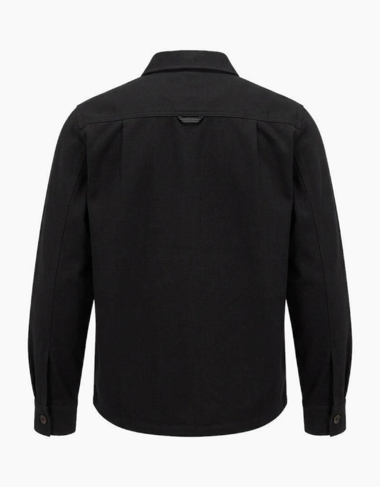 Fred Perry Brushed Twill Overshirt Black