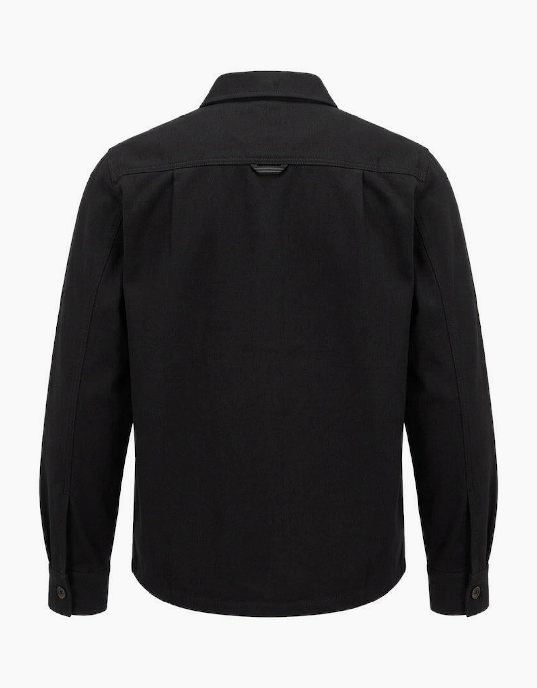 Fred Perry Brushed Twill Overshirt Black