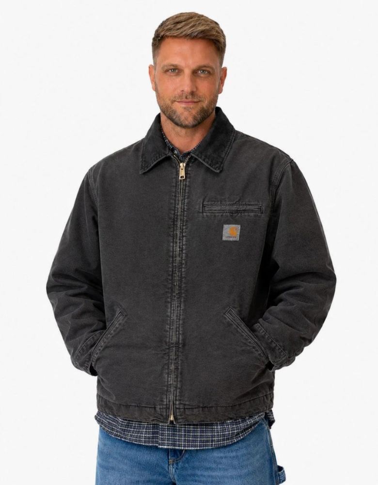 Carhartt WIP OG Detroit Jacket Black/Black/Destroy Wash