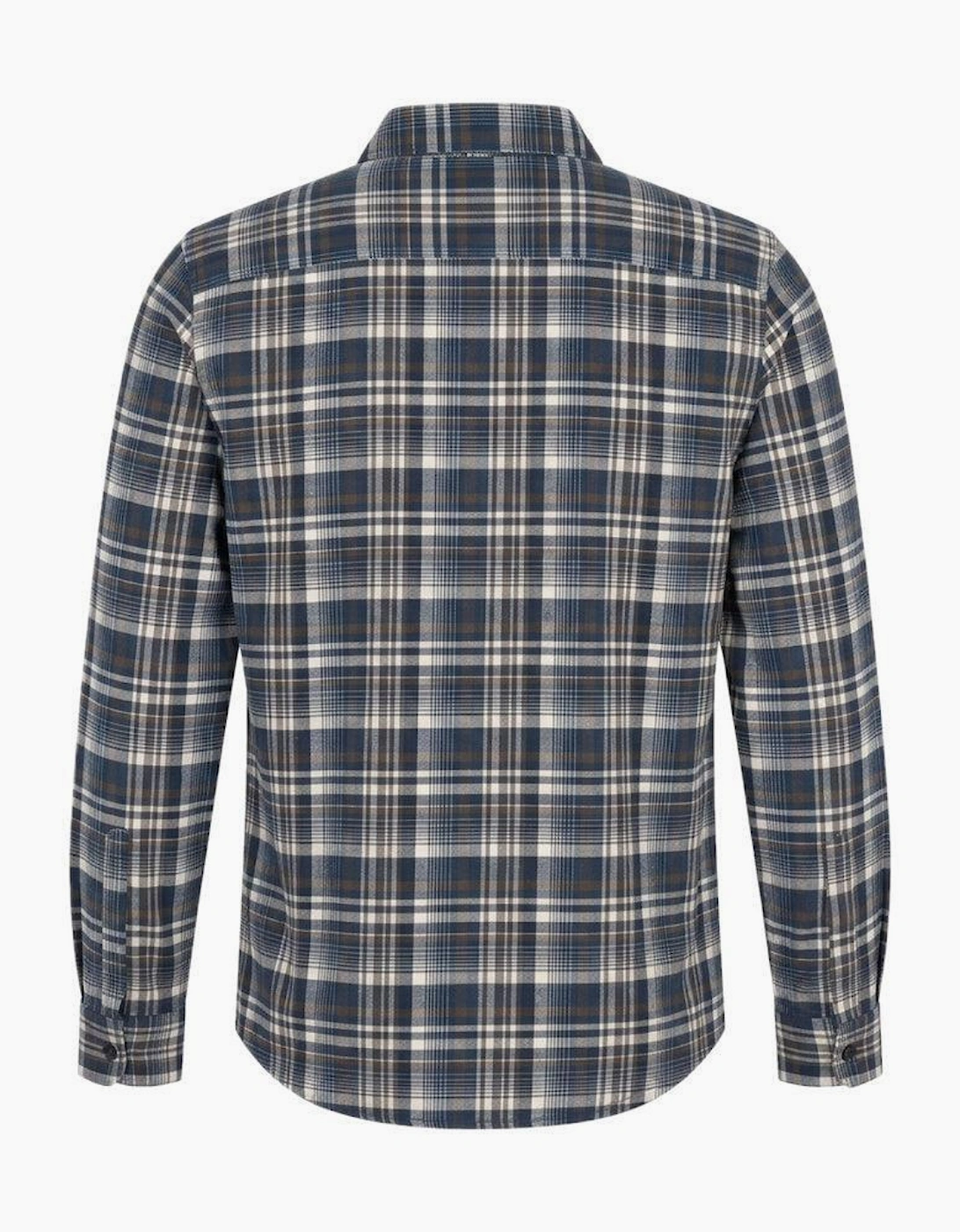 Lyle & Scott L/S Brushed Check Shirt Aegean Blue