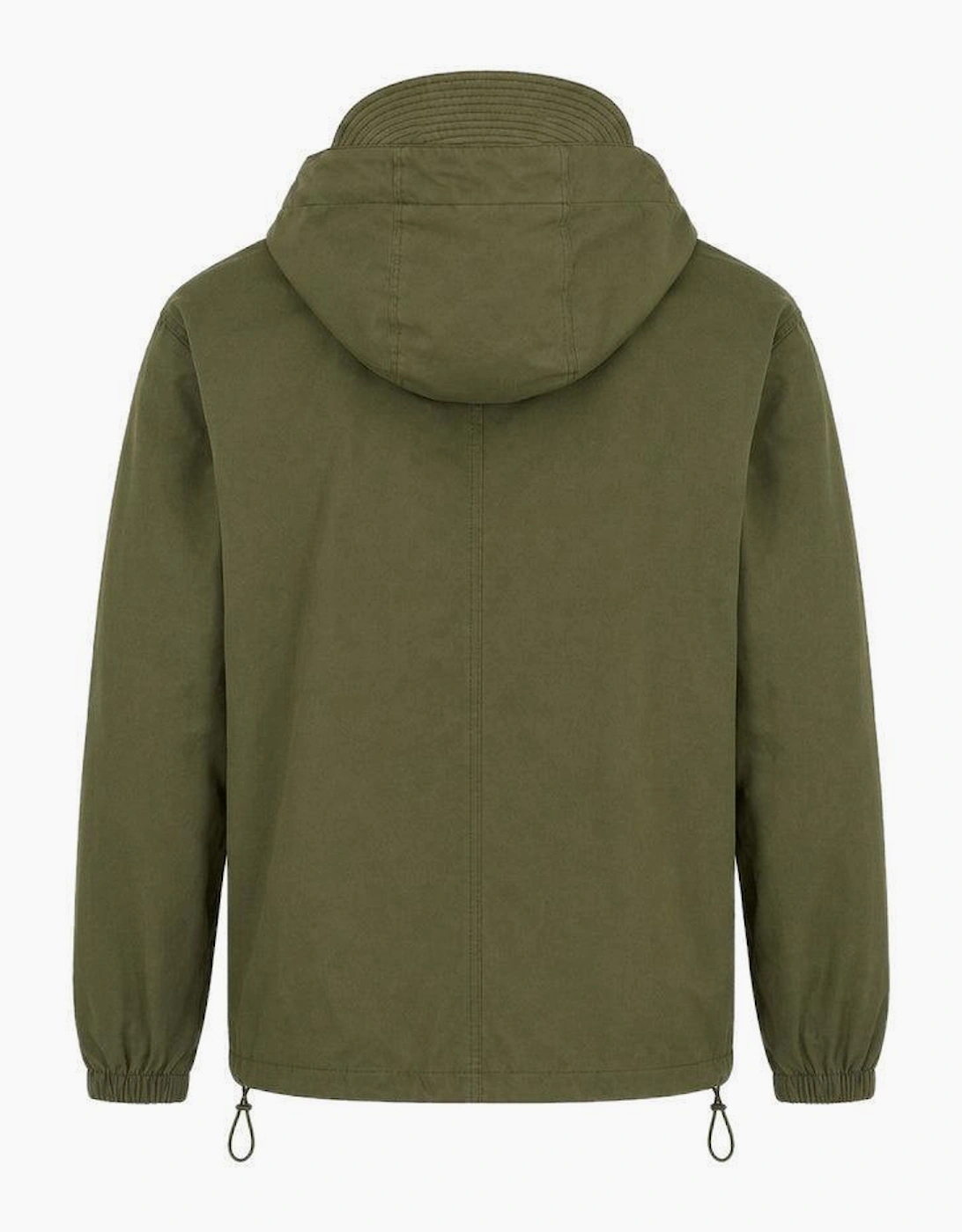 Lyle & Scott Waxed Hooded Utility Jacket True Olive