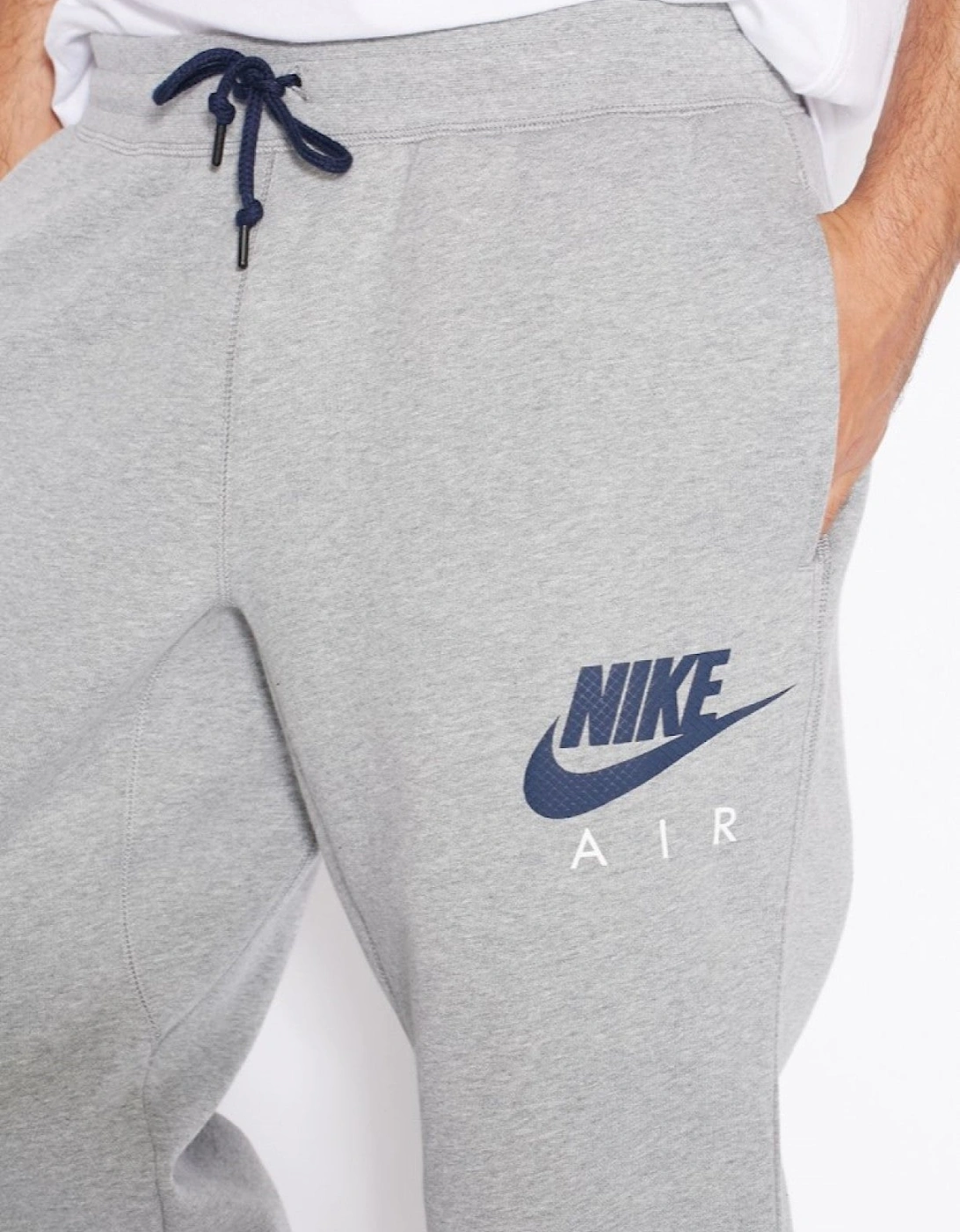 Nike Air Mens Fleece Joggers in Grey