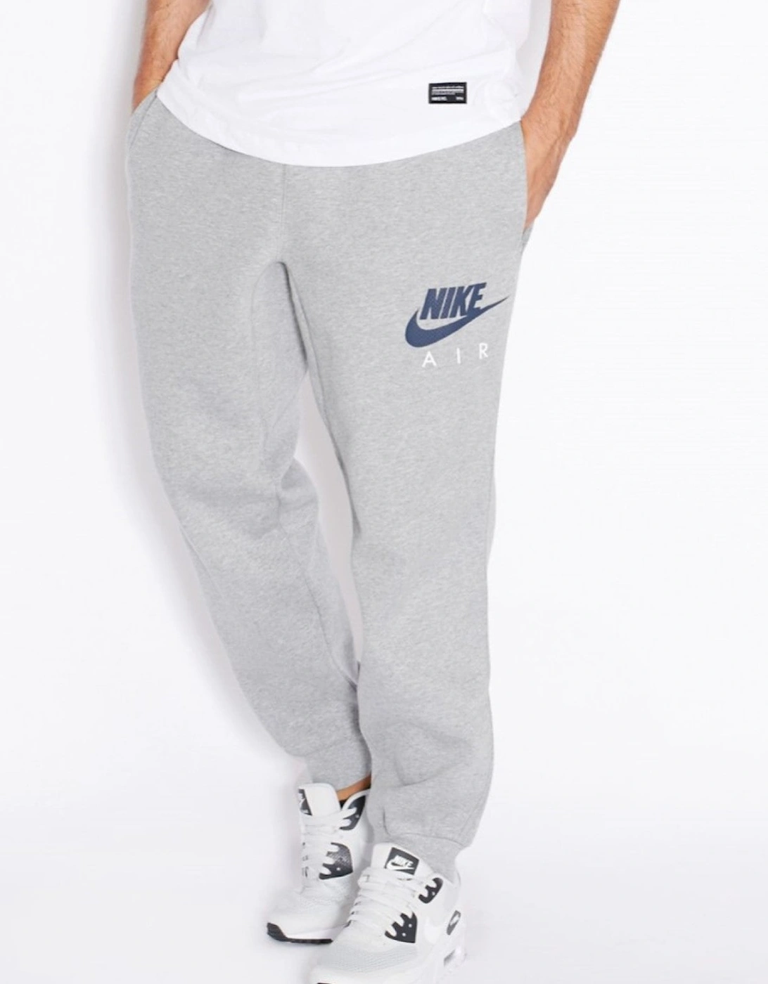 Nike Air Mens Fleece Joggers in Grey