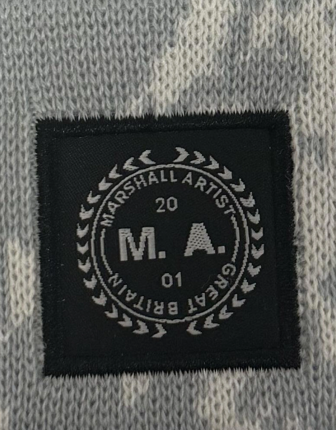 Marshall Artist Jacquard Beanie Hat White/Grey Camo