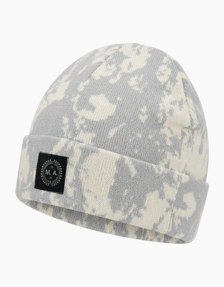Marshall Artist Jacquard Beanie Hat White/Grey Camo