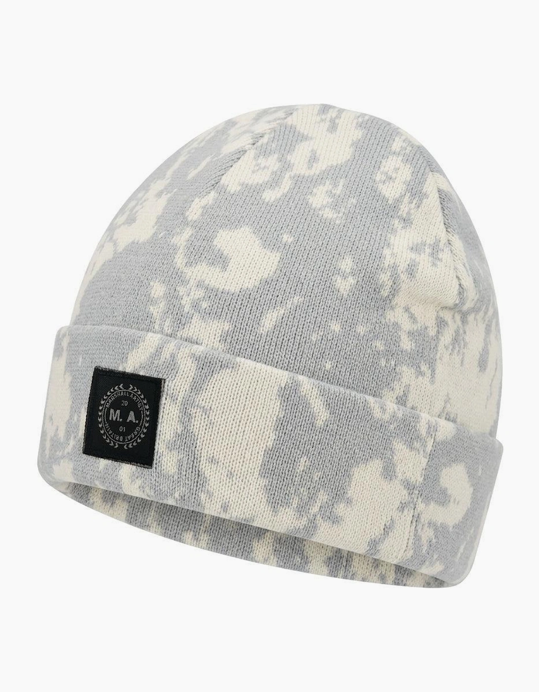 Marshall Artist Jacquard Beanie Hat White/Grey Camo