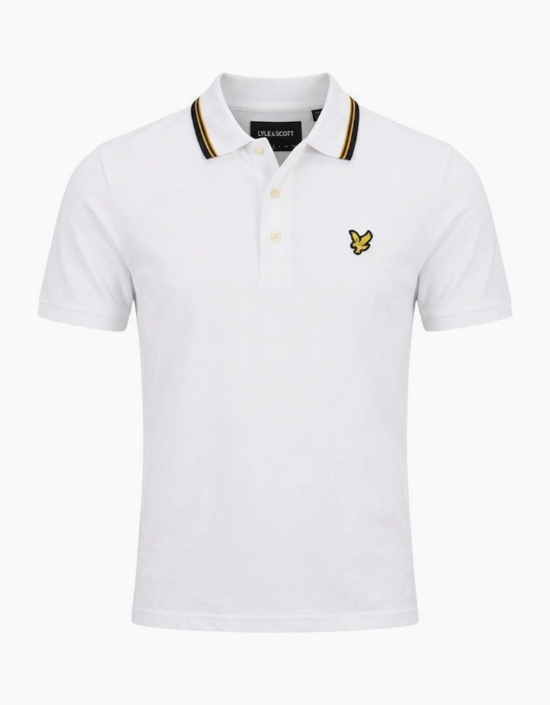 Lyle & Scott Tipped Track Polo Shirt White
