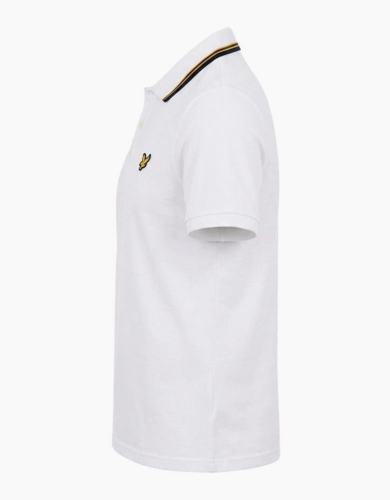Lyle & Scott Tipped Track Polo Shirt White