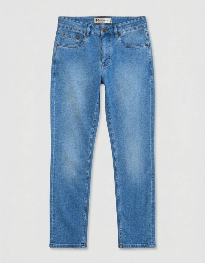 Mish Mash Mirage Tapered Stretch Denim Jean