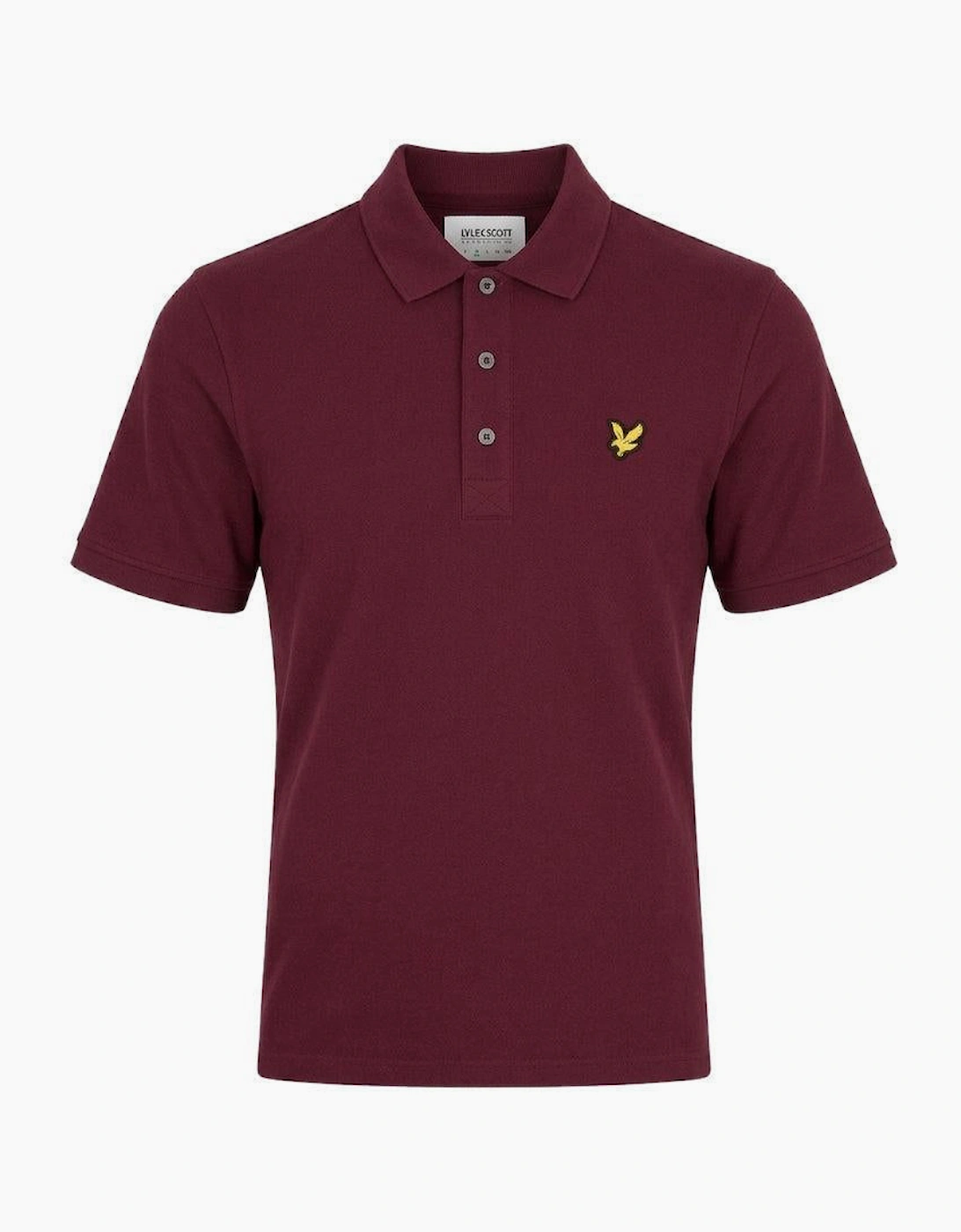 Lyle & Scott Plain Polo Shirt Burgundy