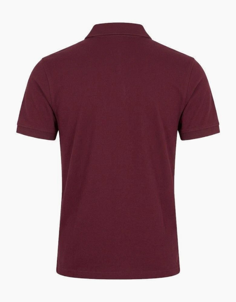 Lyle & Scott Plain Polo Shirt Burgundy