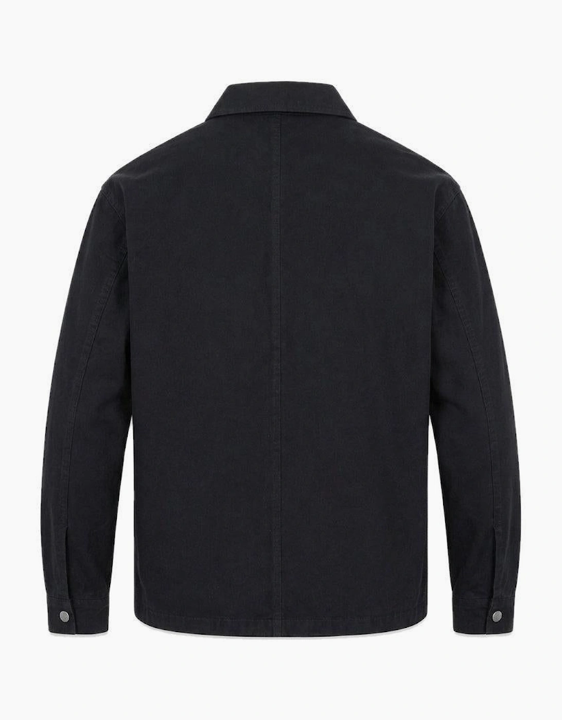 Lyle & Scott Washed Overshirt Jet Black