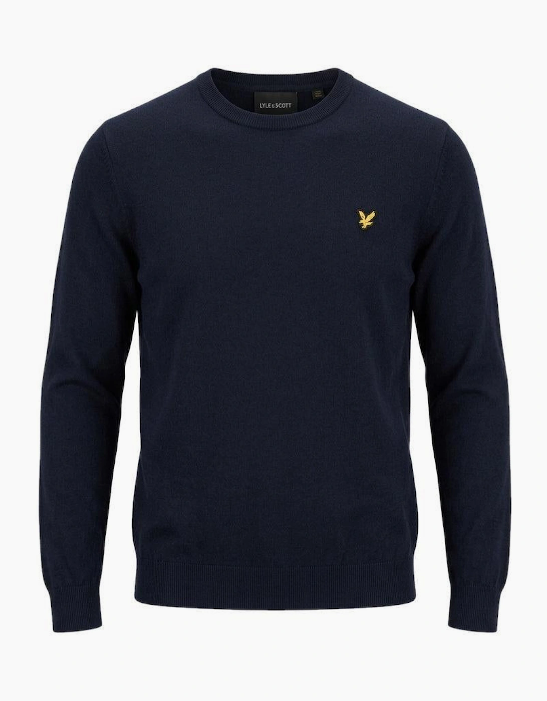 Lyle & Scott Cotton Merino Crew Neck Jumper Dark Navy