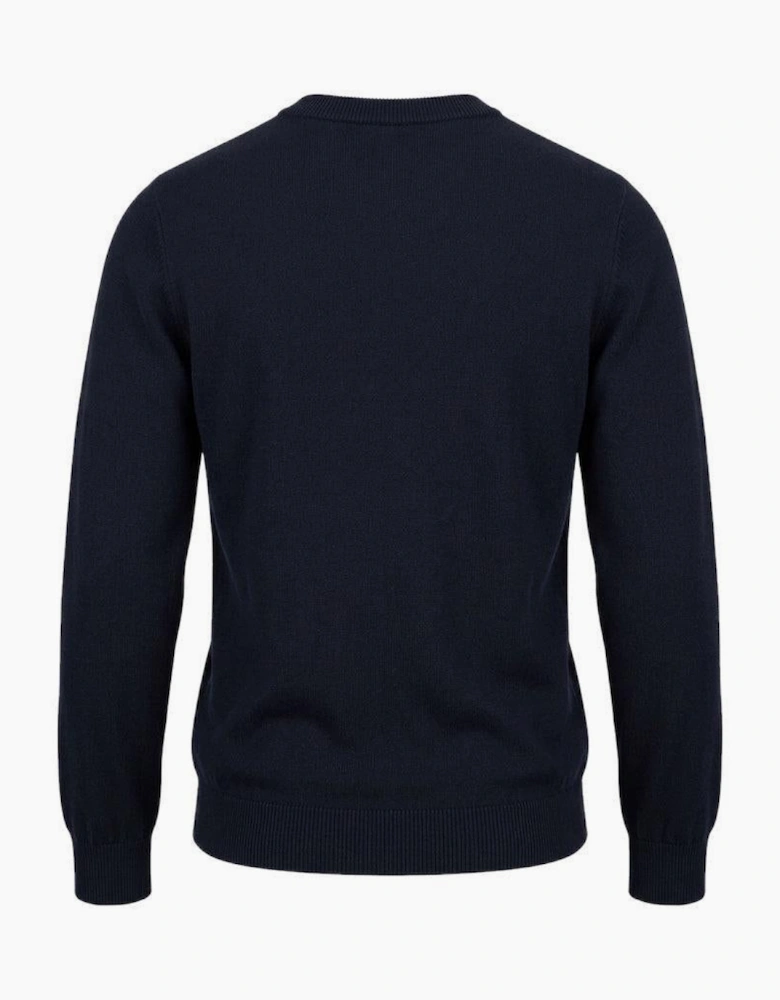 Lyle & Scott Archive Revisited Argyle Knitted Jumper Dark Navy