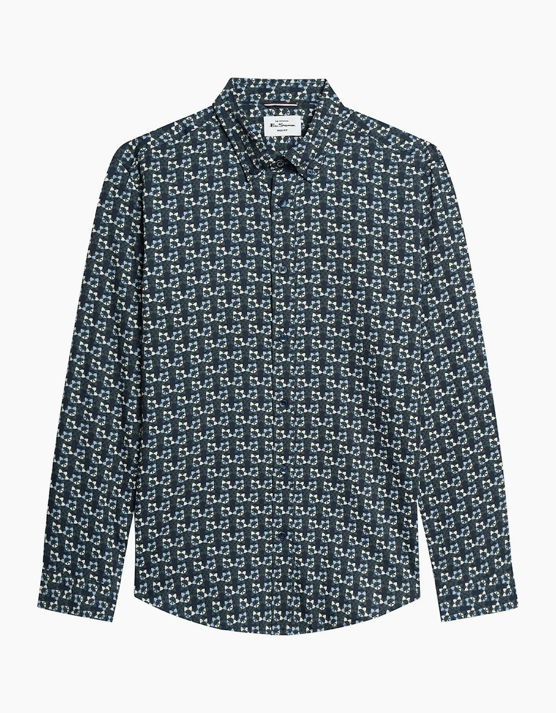 Ben Sherman Mens Foulard Print Long Sleeve Shirt