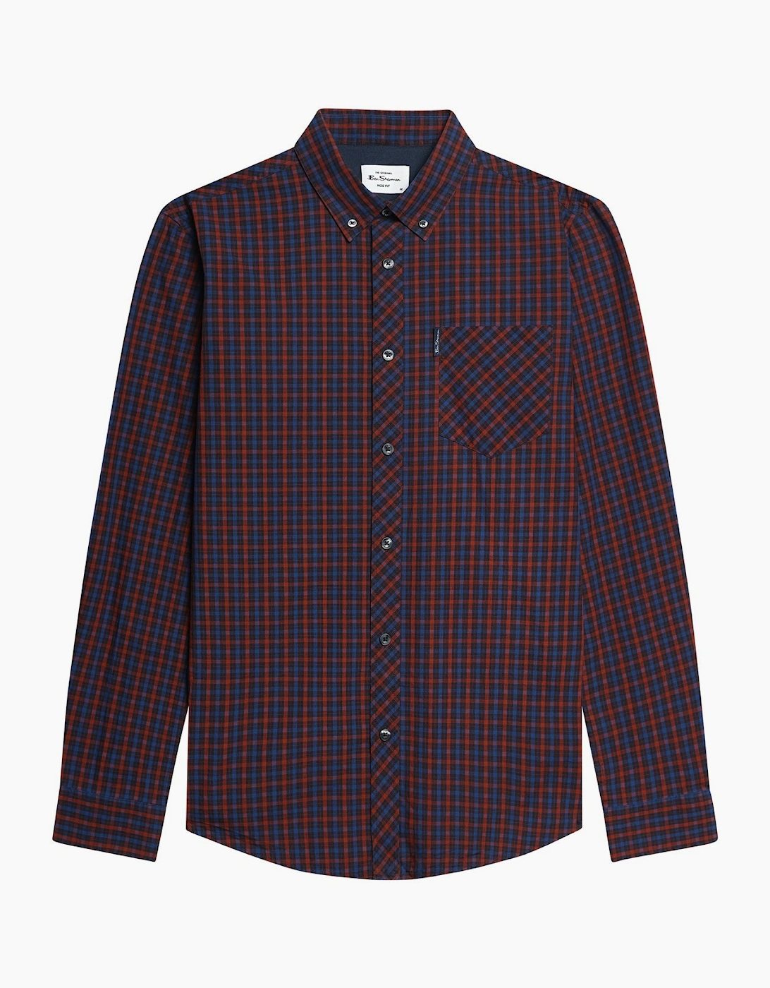 Ben Sherman Mens Signature House Check Long Sleeve Shirt