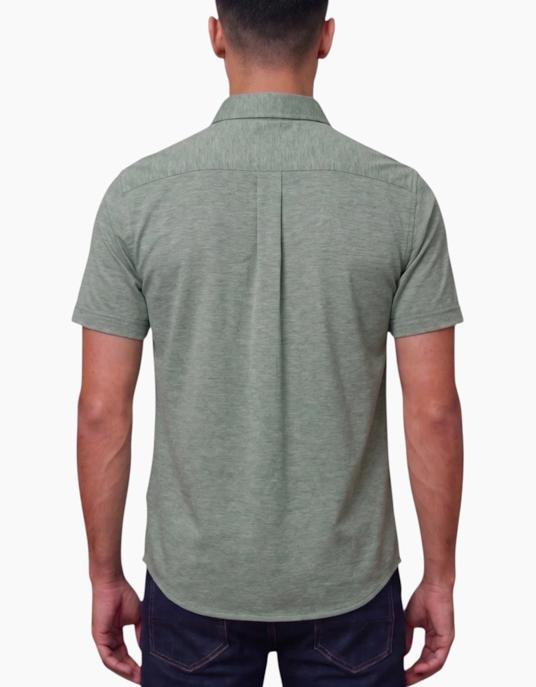 Mens Oxford Shirts Short Sleeve Plain Top Formal Shirt