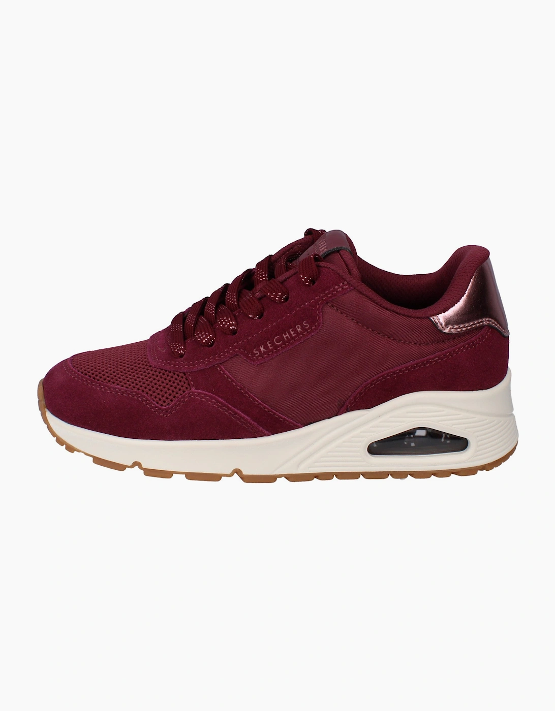 Skechers Street Uno - Vintage Air Womens Trainers 177856 Shoes  BURG