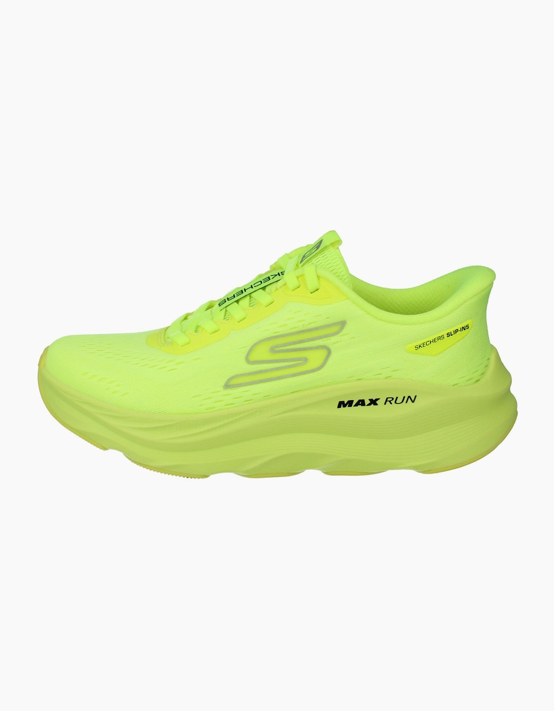 Skechers Max Run Womens Trainers 129200 Shoes  LIME