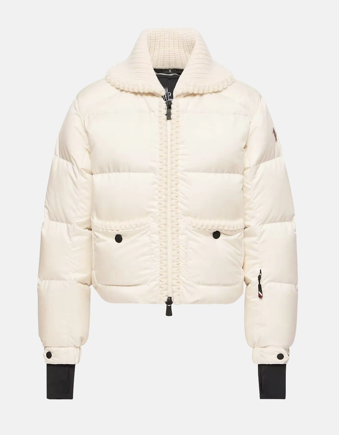 Moncler Grenoble Women's White Wool-Trimmed Down Ski Jacket UK Size 10 - Mytheresa - Image 3
