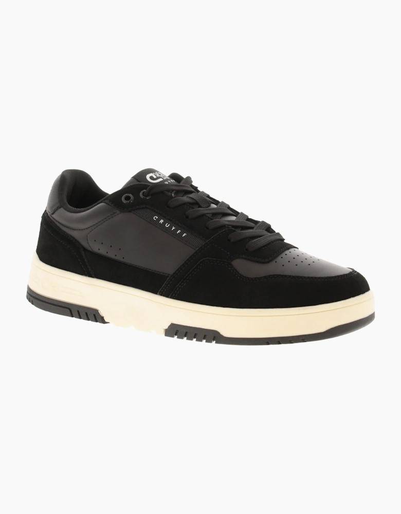 CRUYFF Mens Trainers Endorsed Sport Leather Lace Up black UK Size