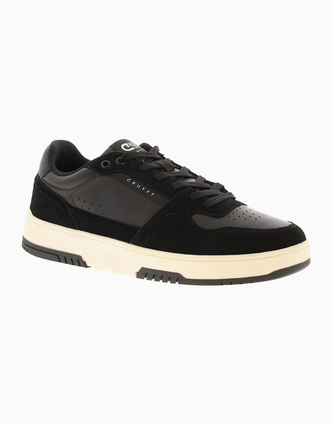 CRUYFF Mens Trainers Endorsed Sport Leather Lace Up black UK Size