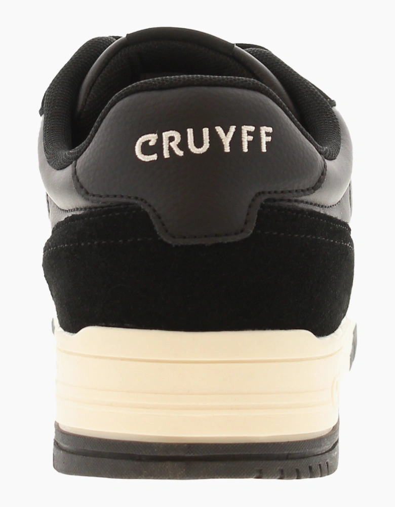 CRUYFF Mens Trainers Endorsed Sport Leather Lace Up black UK Size