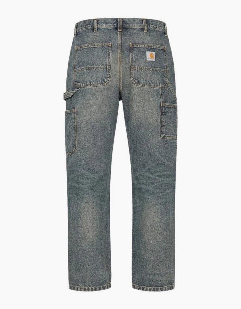 Carhartt WIP Denim Single Knee Pant Blue/Worn Used Washed