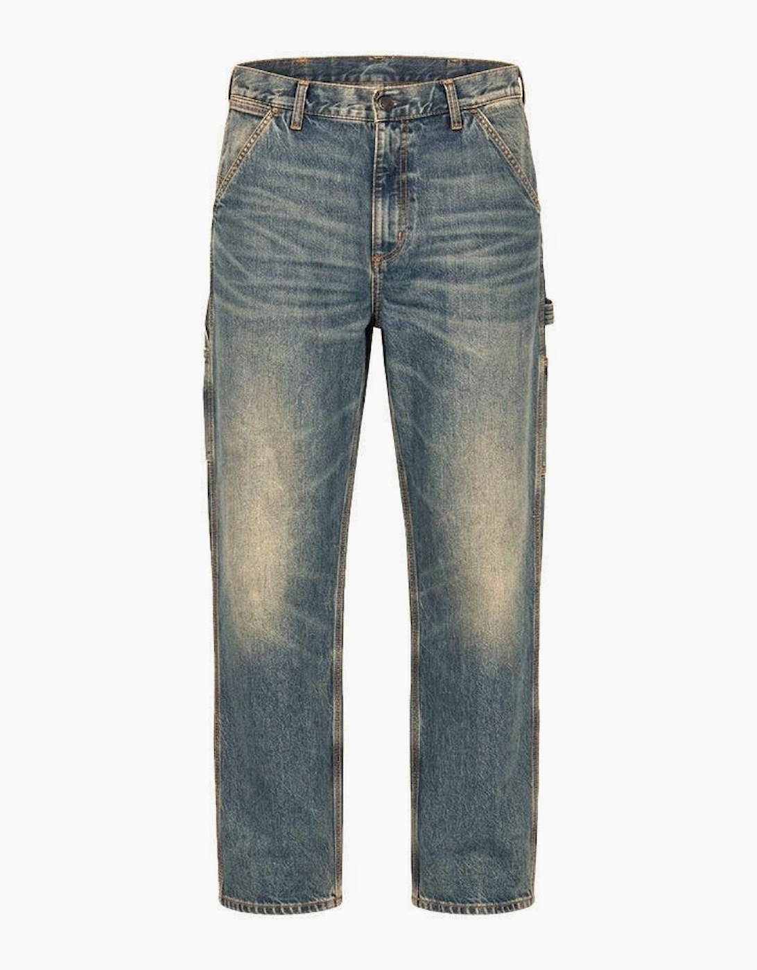 Carhartt WIP Denim Single Knee Pant Blue/Worn Used Washed
