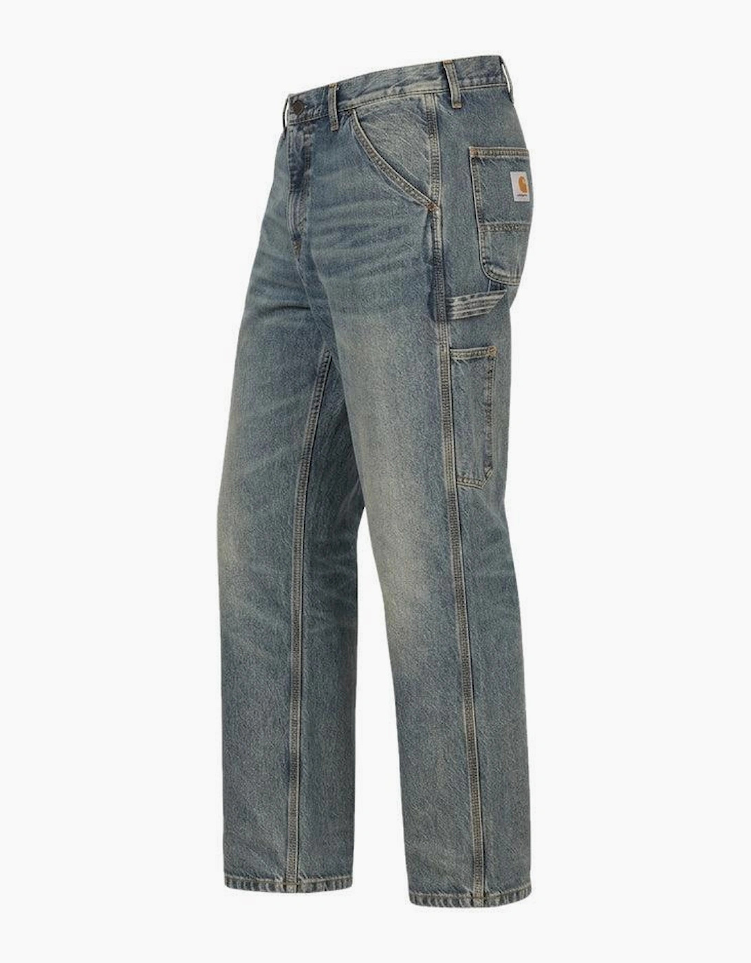 Carhartt WIP Denim Single Knee Pant Blue/Worn Used Washed