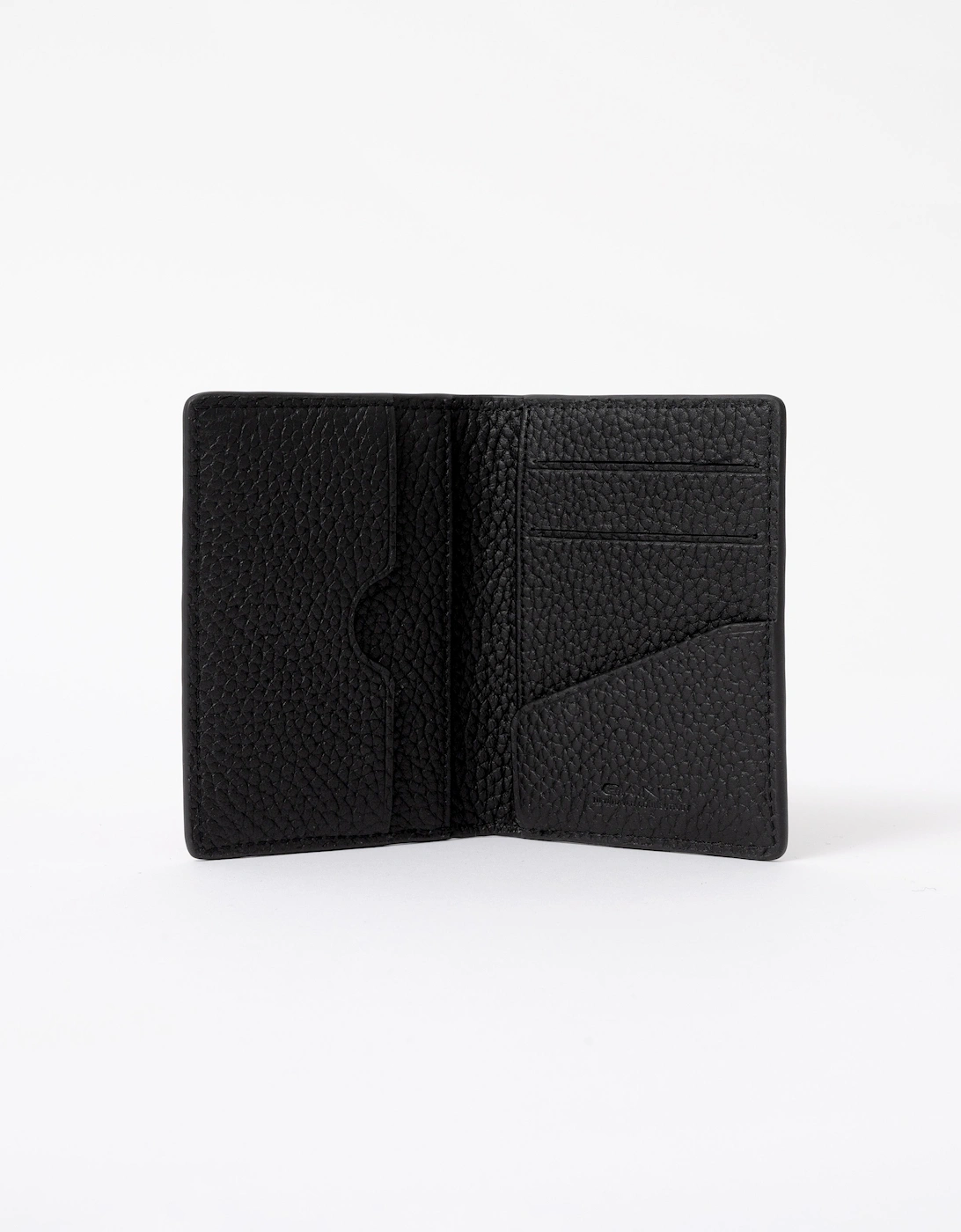 GANT Mens Leather Bifold Card Holder - 5 Black