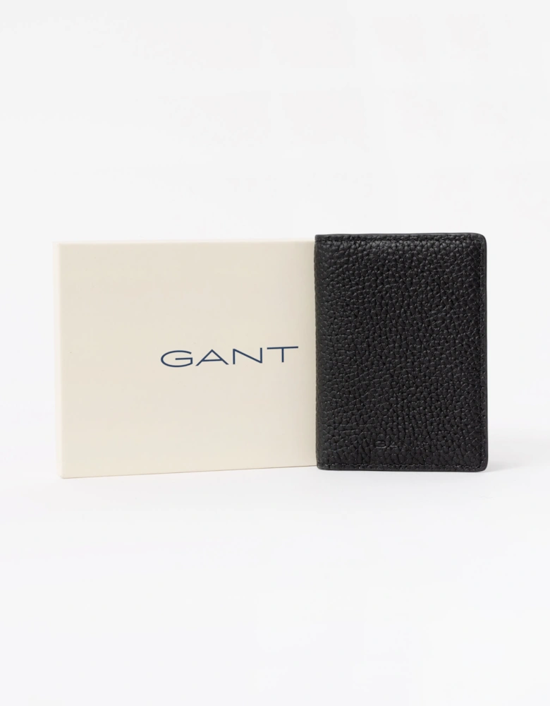 GANT Mens Leather Bifold Card Holder - 5 Black