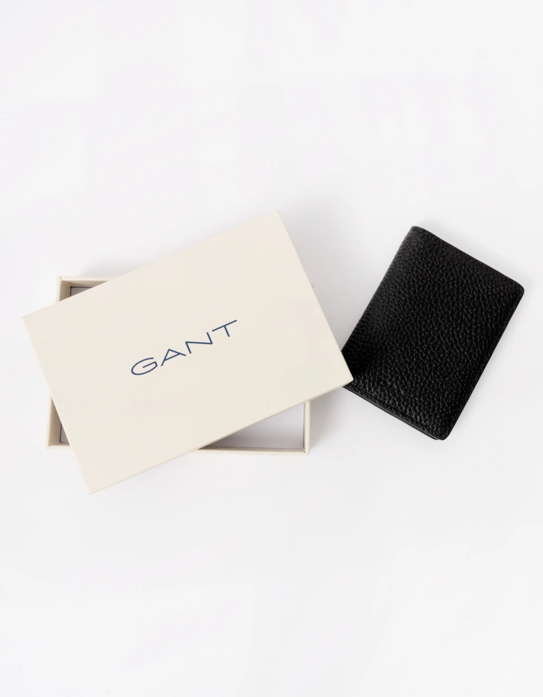 GANT Mens Leather Bifold Card Holder - 5 Black