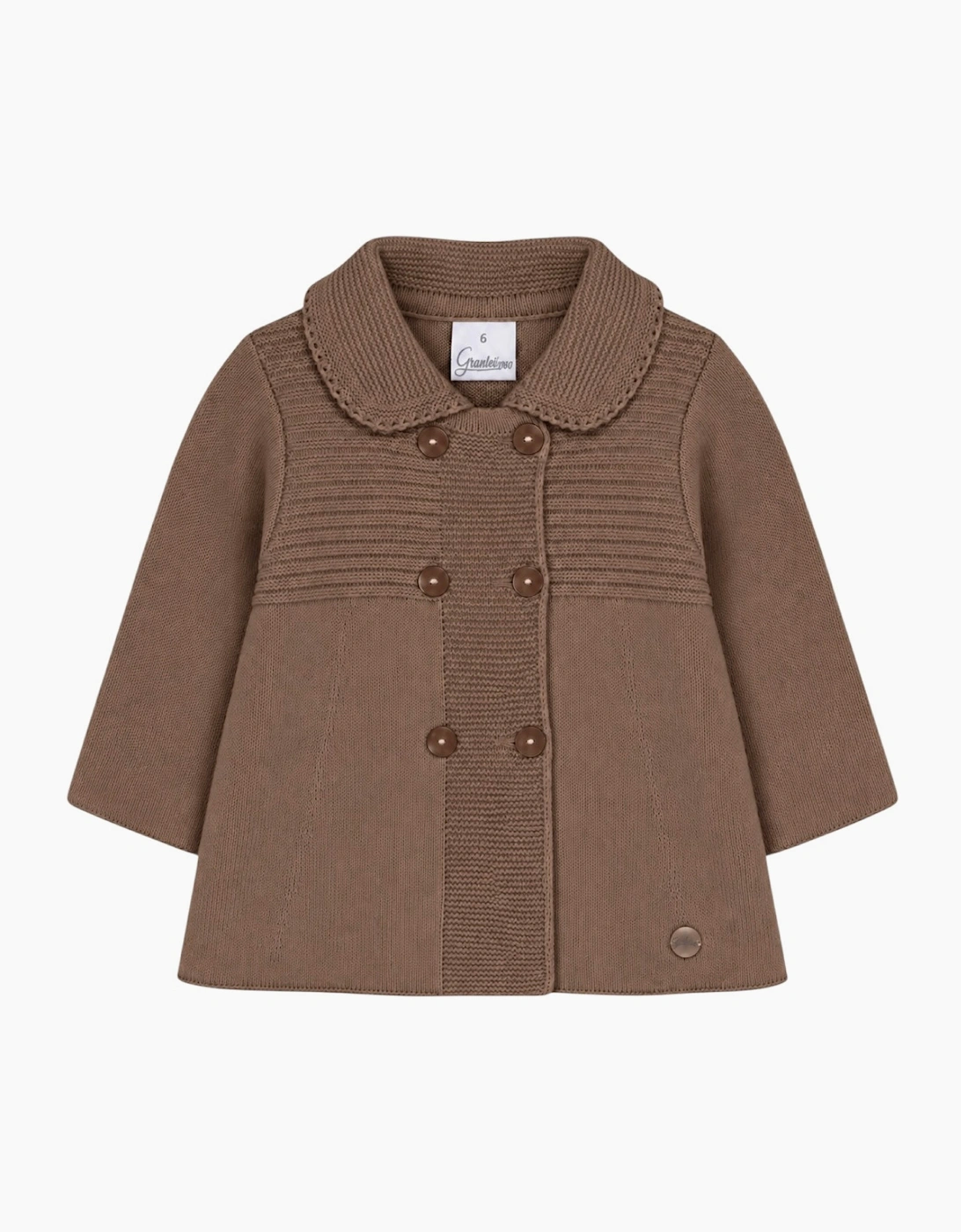 Brown Knit Long Cardigan Coat
