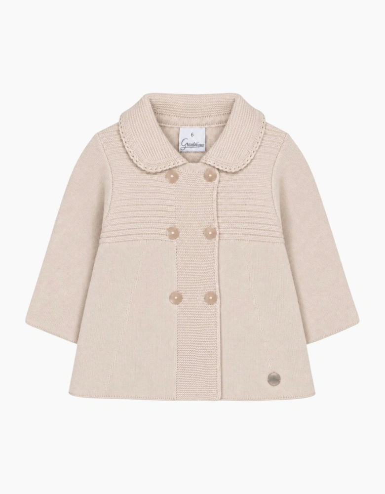 Sand Knit Long Cardigan Coat