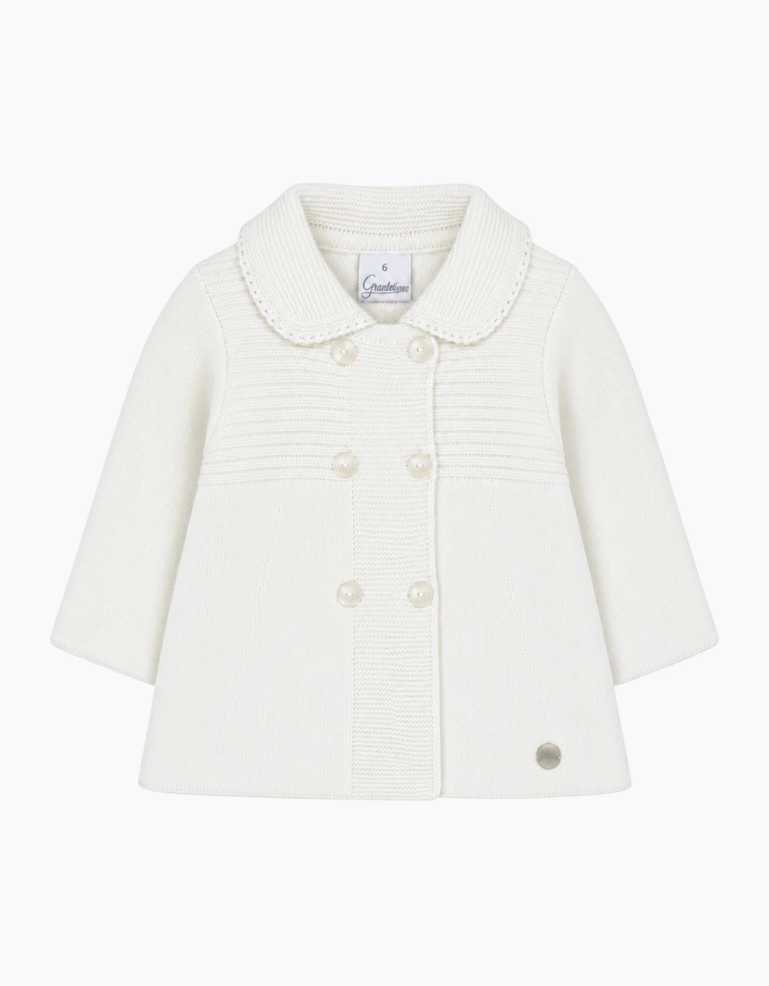 White Knit Long Cardigan Coat