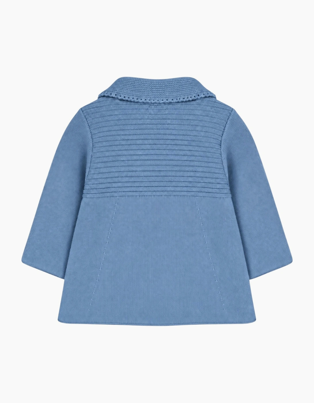 Blue Knit Long Cardigan Coat