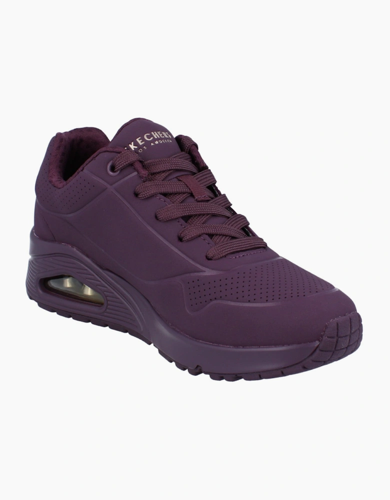 Skechers Uno Stand On Air Womens Trainers 73690 Shoes  WINE